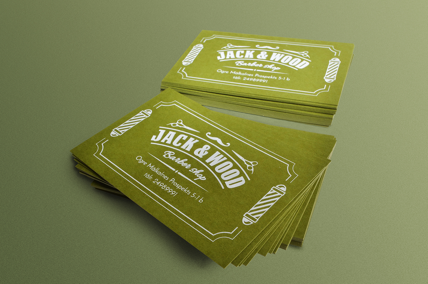 business card printing with white