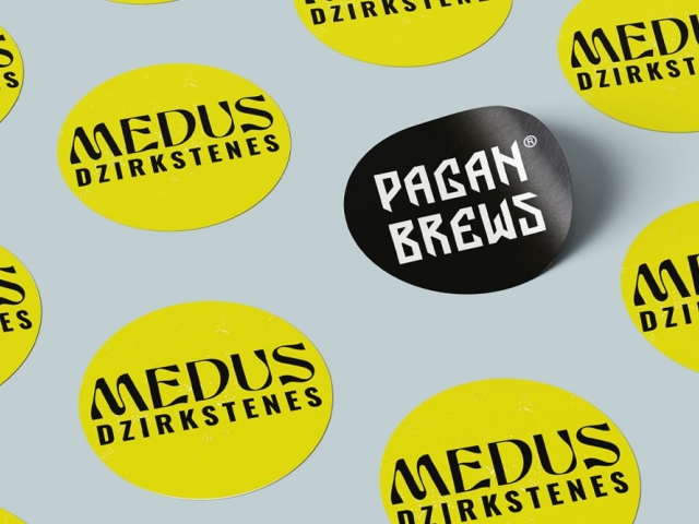 Logo design for Medus Dzirkstenes and Pagan Brews