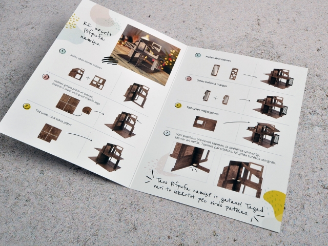 Booklet design for PifPuf house.