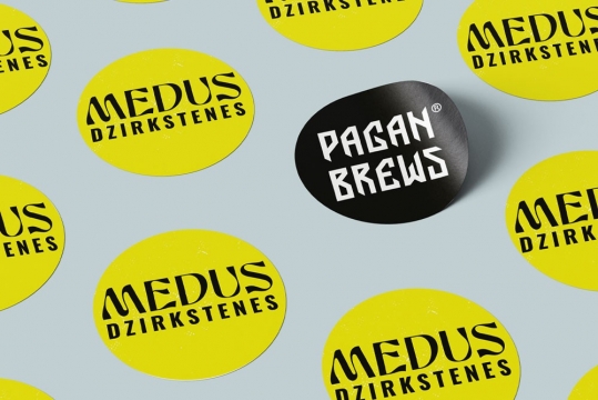 Logo design for Medus Dzirkstenes and Pagan Brews