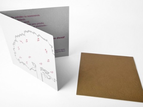 Embossed printing, silkscreen, cards