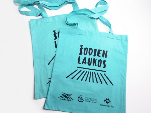 cotton bags with imprinting in silkscreen