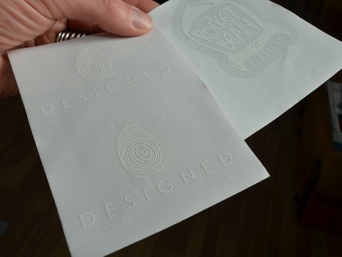 UV printing of white labels