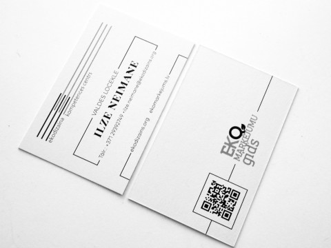 Production of eco paper business cards