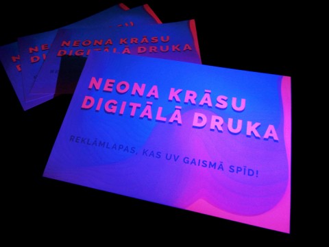 Neon color digital printing