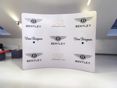 Photo wall for Bentley car dealership