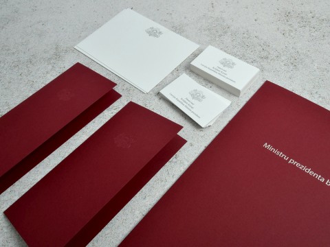 Stationery representative materials, printing