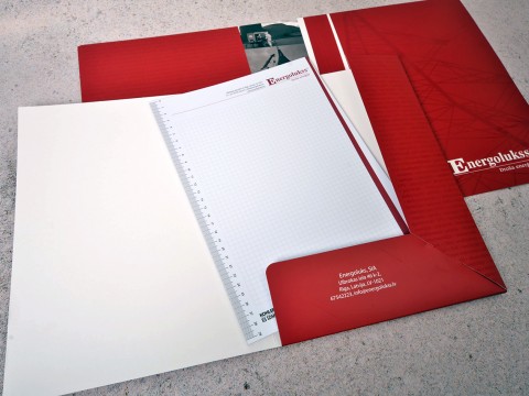 Cardboard folders, letterhead printing