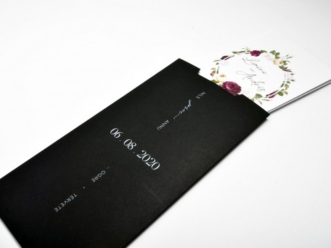 Print black invitations in white