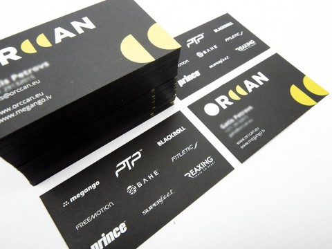 Black business cards printing