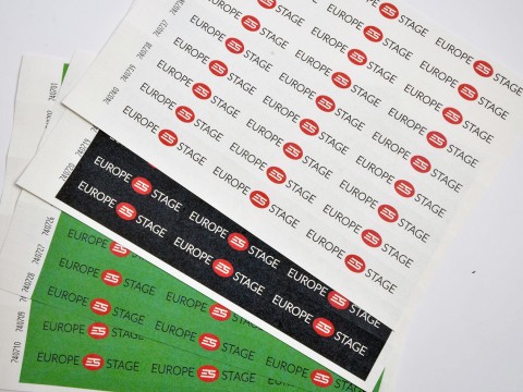 Paper wristbands with printing