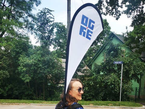 Beach flag printing