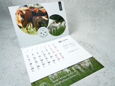 Production of wall calendars