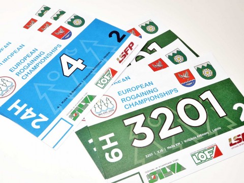 Bib numbers printing Latvia