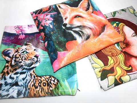 pillowcases with imprinting in sublimation