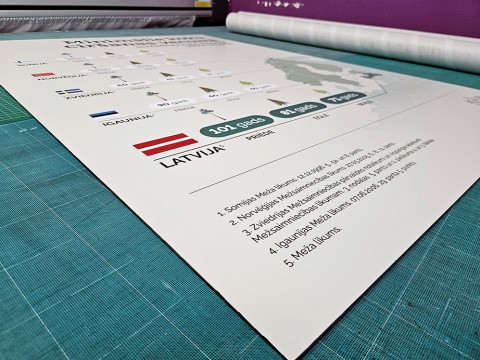 Sticker printing and application on Neobond.