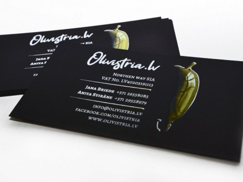 Business cards digital printing with white color