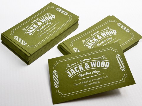 Business card printing on design paper