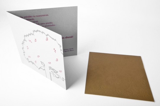 Embossed printing, silkscreen, cards