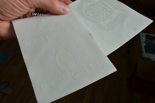 UV printing of white labels