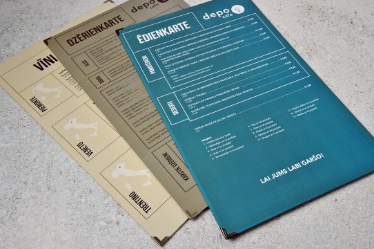 Food menu printing