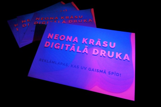 Neon color digital printing