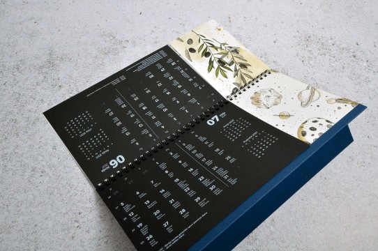 Desktop calendar printing