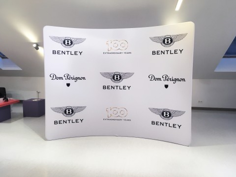 Photo wall for Bentley car dealership