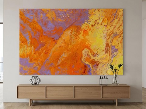 Large format canvas printing