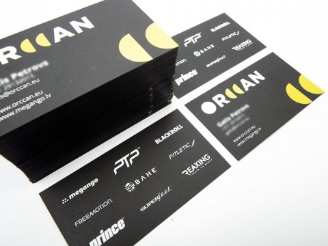 Black business cards printing