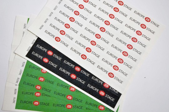 Paper wristbands with printing