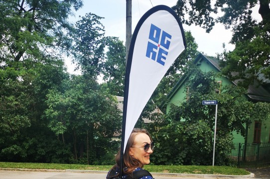 Beach flag printing