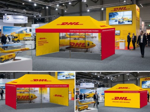 Pop up tents with print
