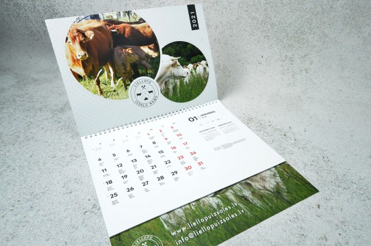 Production of wall calendars