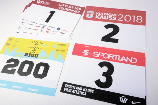 resistant bib numbers printing