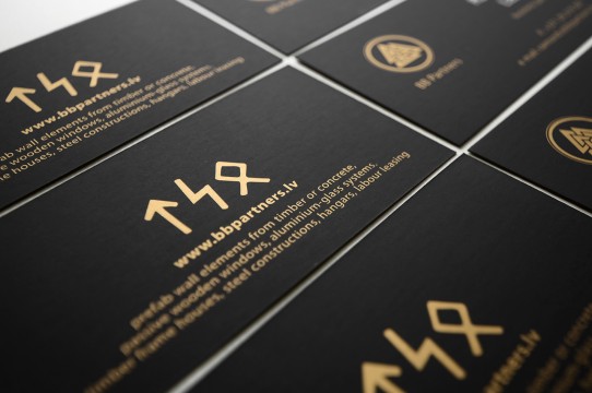Business card printing with gold color