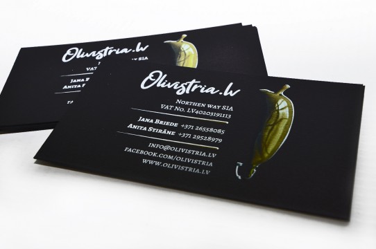 Business cards digital printing with white color
